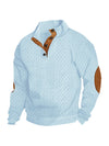Retro Jacquard Henley Sweater