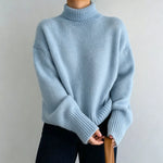 Minimalist Turtleneck Wool Sweater