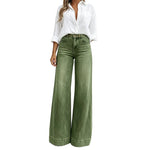 Vintage High-Waisted Wide-Leg Jeans