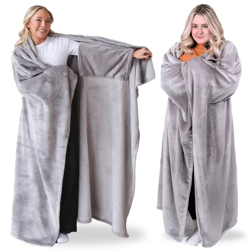 Oversized Fleece Wearable Blanket