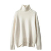 Minimalist Turtleneck Wool Sweater