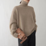 Minimalist Turtleneck Wool Sweater