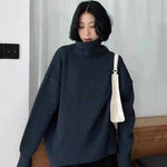 Minimalist Turtleneck Wool Sweater