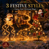 🎅✨ 2026 New Santa’s Flying Sleigh Gift Cascade – Solar Christmas Garden Light