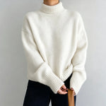 Minimalist Turtleneck Wool Sweater