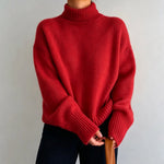 Minimalist Turtleneck Wool Sweater