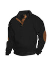 Retro Jacquard Henley Sweater