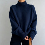 Minimalist Turtleneck Wool Sweater