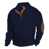 Retro Jacquard Henley Sweater