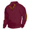Retro Jacquard Henley Sweater