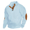 Retro Jacquard Henley Sweater