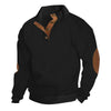 Retro Jacquard Henley Sweater
