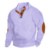 Retro Jacquard Henley Sweater